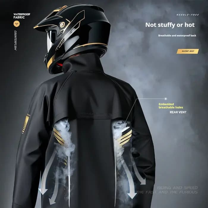 Combinaison imperméable intégrale pour adultes, hommes et femmes, pour la conduite de moto, vêtement extérieur pour motocycliste, pour se protéger des fortes pluies.