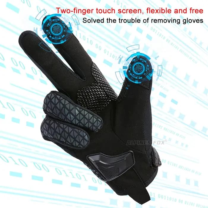 VEMAR hiver chaud Moto gants coupe-vent réfléchissant Moto gants hommes femmes Motocross course Biker gants motocycliste Guante