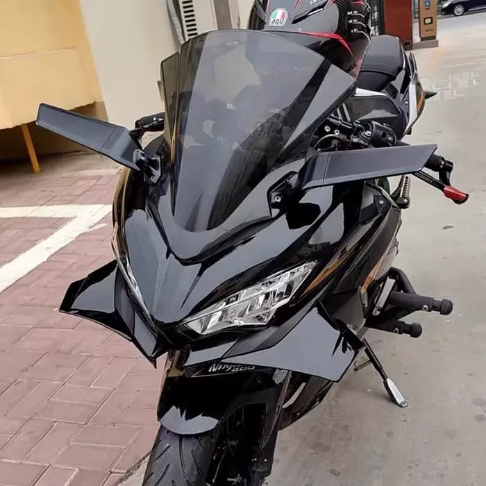 Nouveau pour Kawasaki Ninja 400 motos accessoires Winglet aérodynamique Kit d'ailes Spoilers