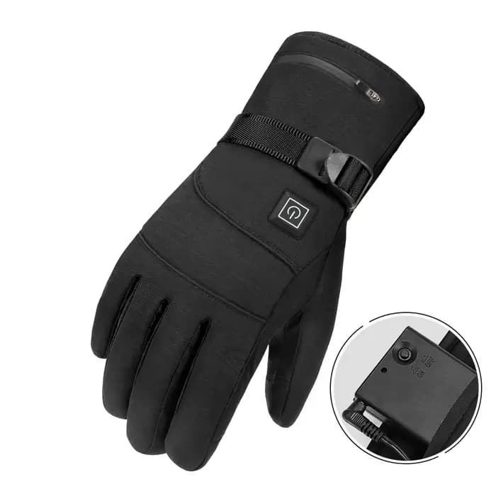Gants chauffants d'hiver pour hommes et femmes, gants thermiques chauffants pour moto, coupe-vent, gants chauds pour les mains, chauds et imperméables