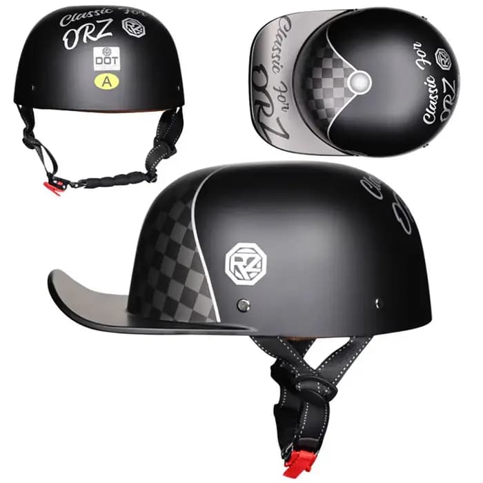 Casquette de Baseball casque de Moto demi-casque de tourisme de rue pour vélo Cruiser Chopper cyclomoteur Scooter