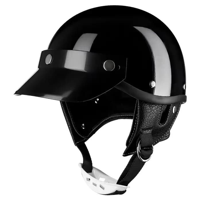 Casques de Moto rétro pour hommes, demi-casque de Moto Vintage, casquette de sécurité certifiée pour