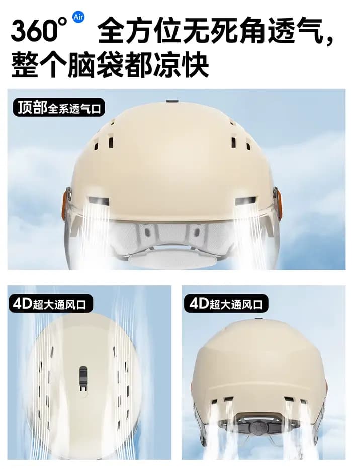 Casque de moto électrique super respirant