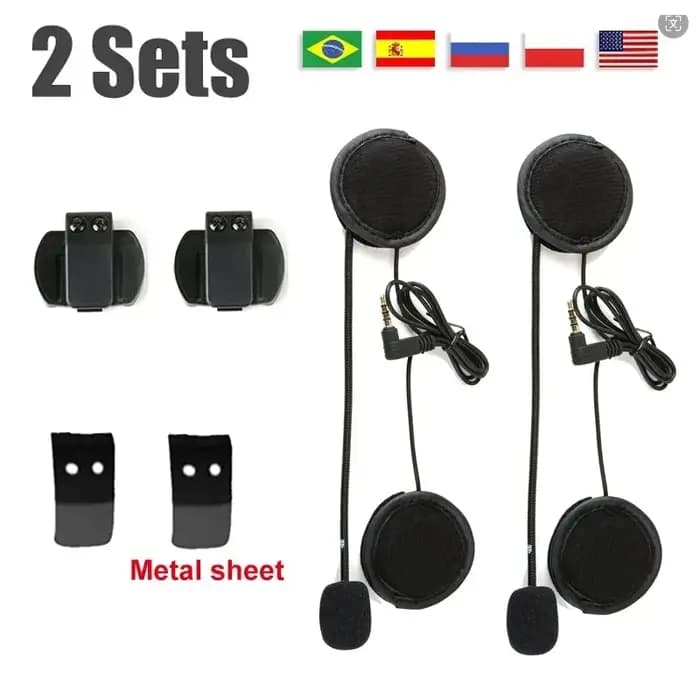 EJEAS V6 PRO Casque Interphone Clip 3.5mm Microphone Haut Parleur