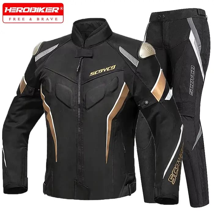 Veste de moto imperméable pour homme