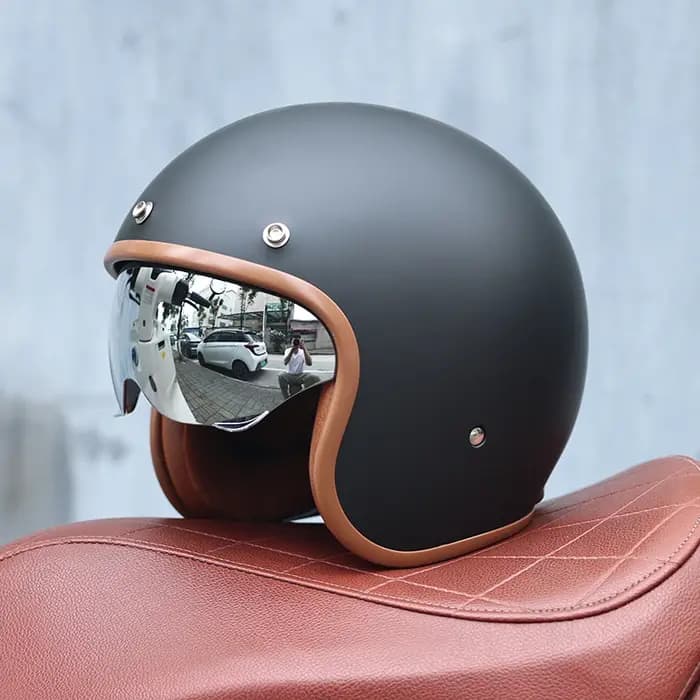 ORZ - Casque de moto rétro