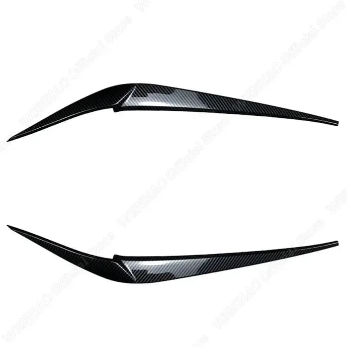 Sourcils de phares noirs brillants