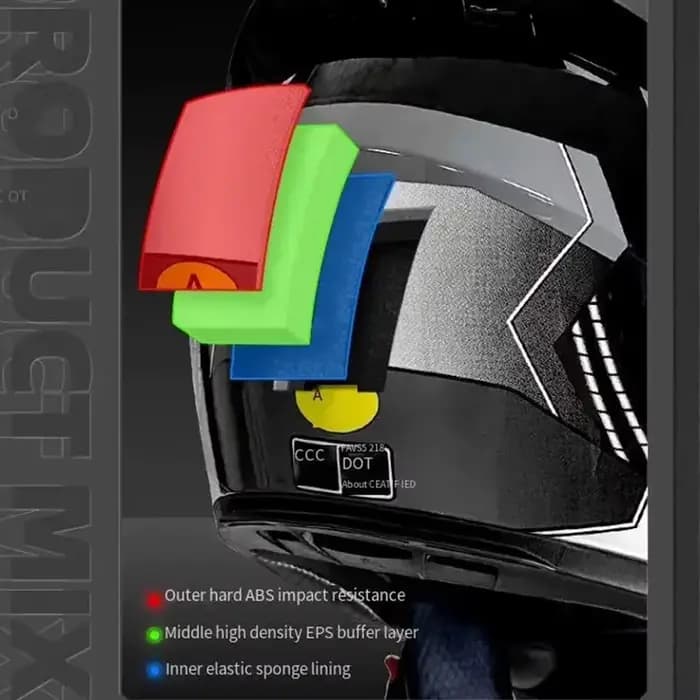 Casque de moto intégral - Certification DOT pour le dernier kart de descente de course pour hommes et femmes.