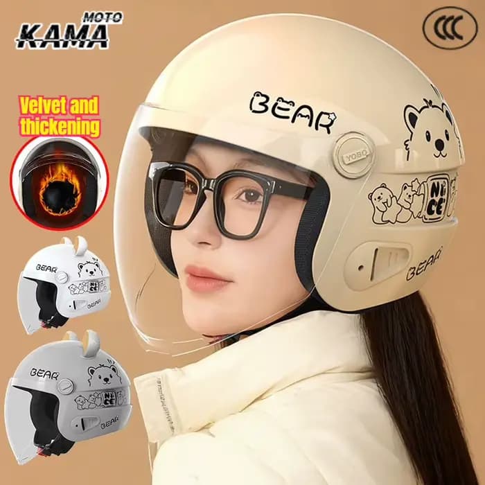 Nouveau casque de moto classique rétro Scooter demi-casques ultraléger