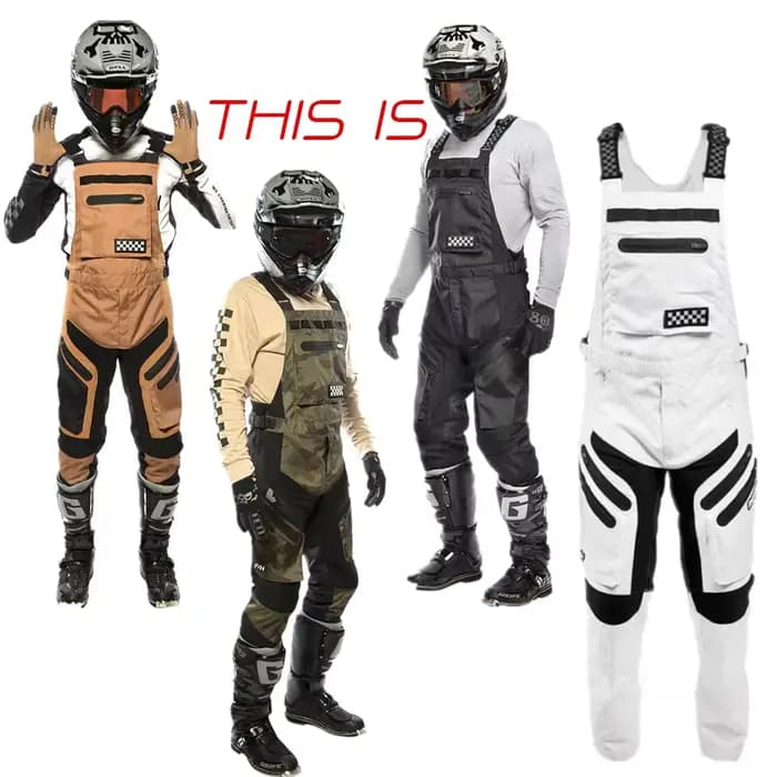 Nouveau pantalon à bretelles tout-terrain Moto VTT MX