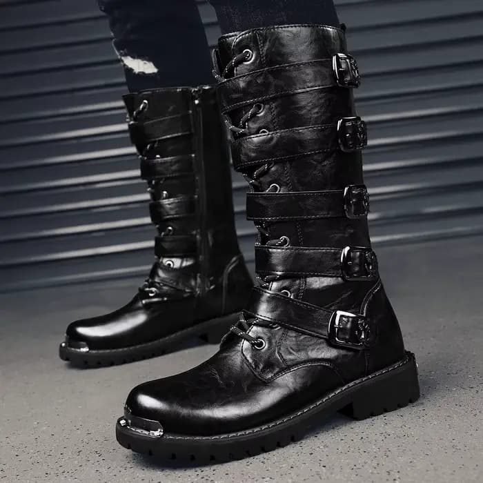 Bottes de moto classiques décontractées pour hommes