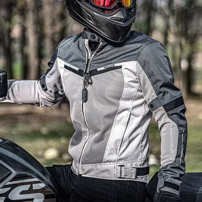 Veste de moto en maille respirante pour hommes et femmes