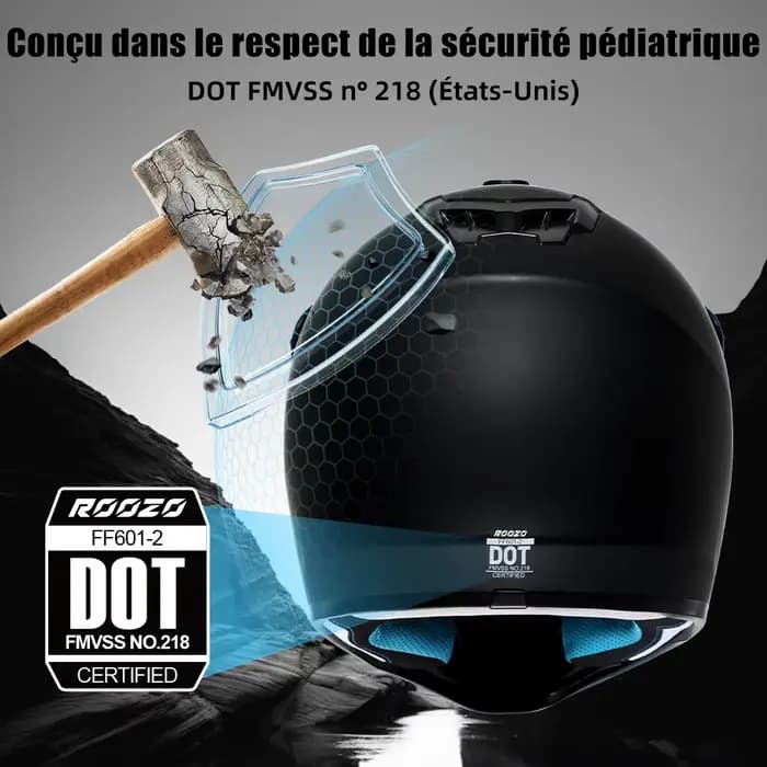 Casque enfant motocross garçons et filles