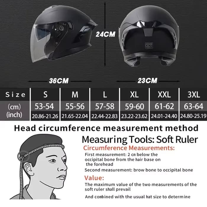 Casque de moto ouvert 715 pour hommes et femmes