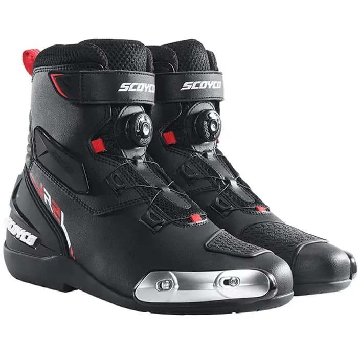 SCOYCO bottes de Moto en cuir Motocross hors route