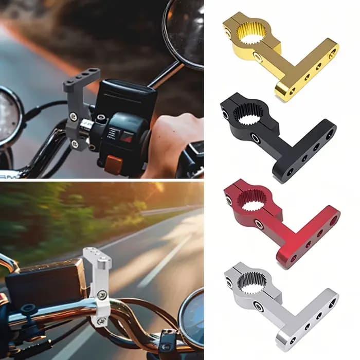 Support de guidon de moto en aluminium