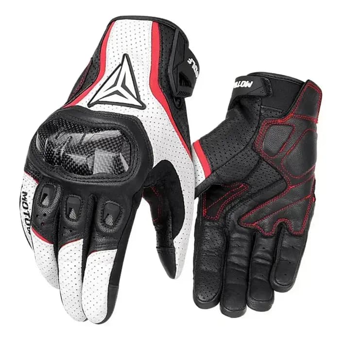 Gants de moto d'été tricotés pour écran tactile