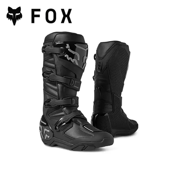 FOX RACING COMP X Bottes tout-terrain de motocross Chaussures durables de qualité professionnelle construites pour les séances et la course sur piste de moto