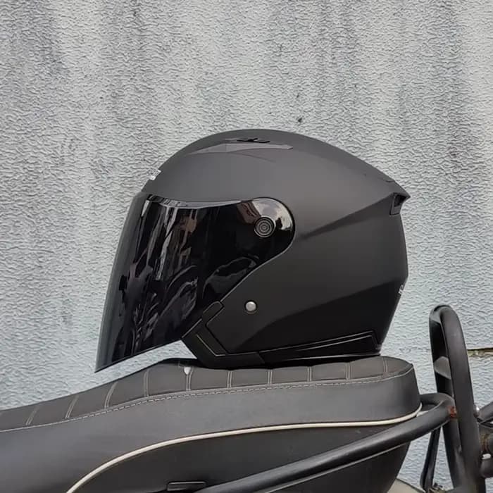 Hommes Moto demi-casques double lentille Scooter