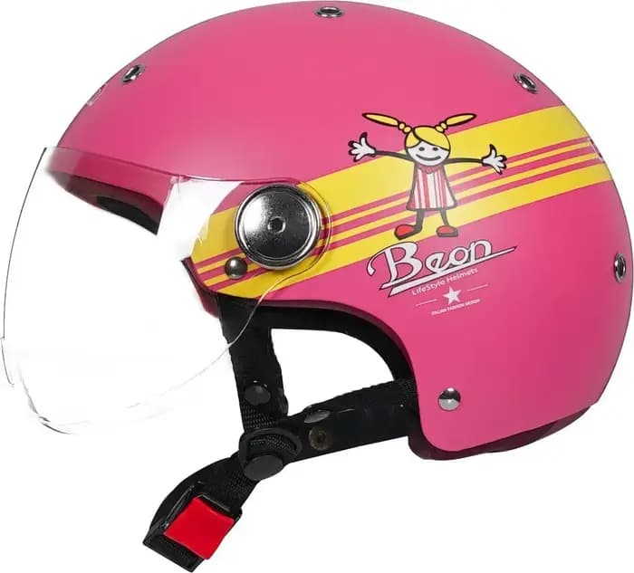 Casque de moto BEON B103 unisexe, demi-casque quatre saisons, casque de sécurité pour véhicule électrique, locomotive, été