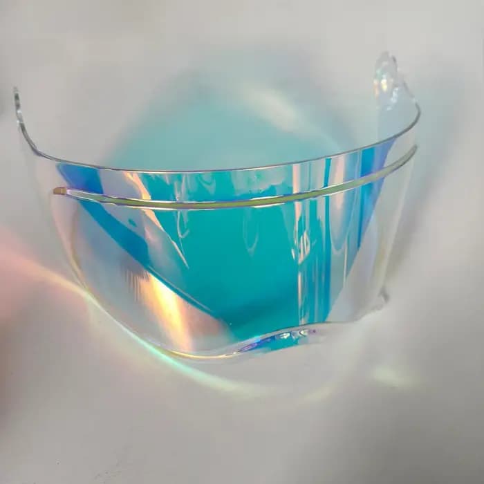 Visière teintée colorée pour casque de moto intégral