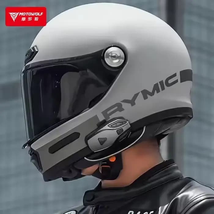 Casque de moto casque Bluetooth intégré équitation moto voyage longue distance interphone sans fil appel casque étanche