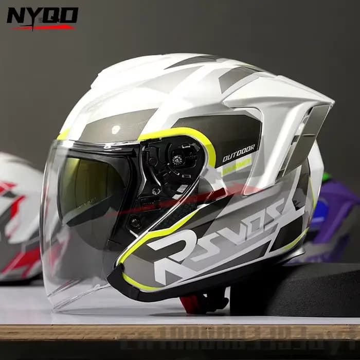 Casque de moto Ryzen pour homme et femme, demi-casque, 3/4, 138