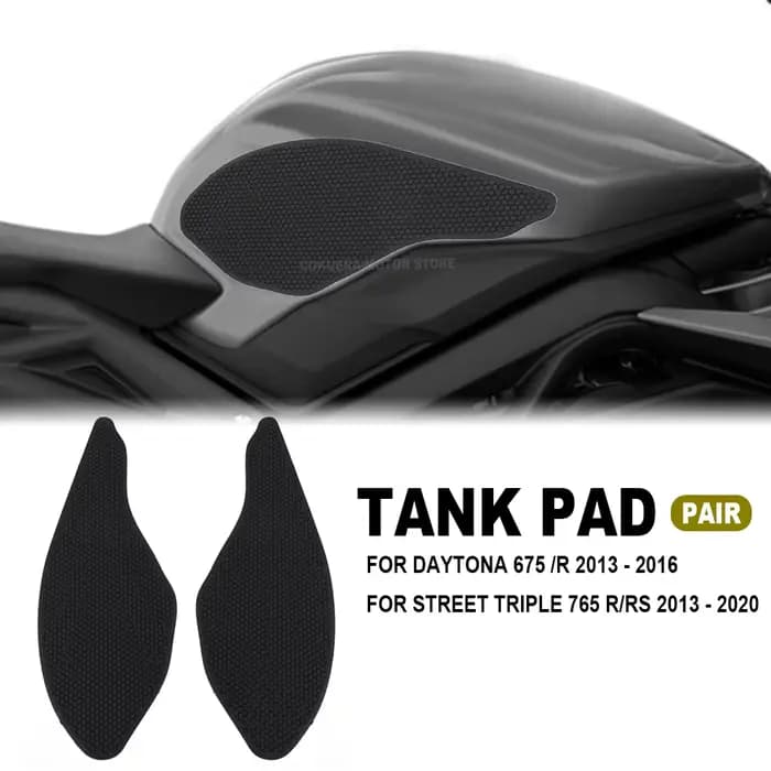 Pour Daytona 675 2013 2014 2015 2016 STREET TRIPLE 13-20 Moto Réservoir Traction Pad Antidérapant Au