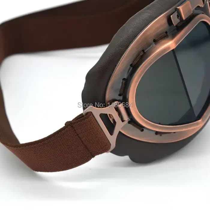 Lunettes de pilote de moto rétro