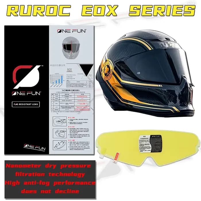 Visière Anti-buée pour casque de moto
