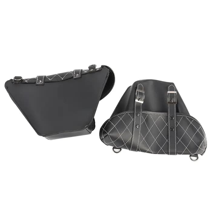 Sacoches de moto classiques en cuir PU pour Honda