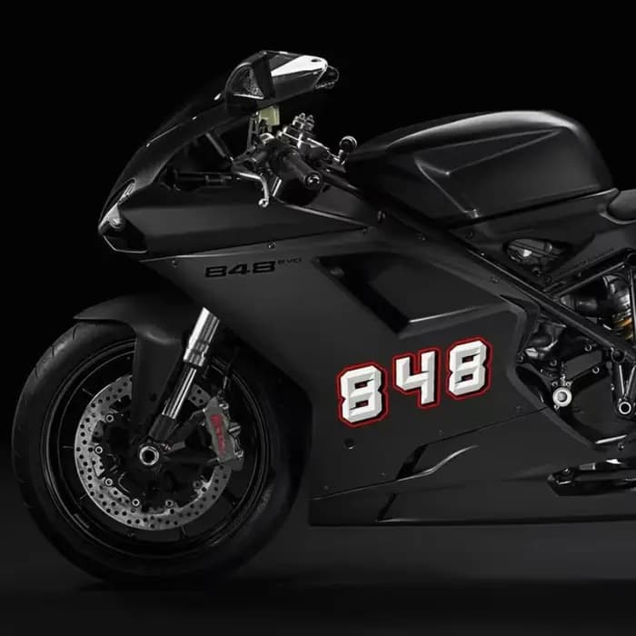 Autocollant réfléchissant de numéro de moto 0-9, pour MotoGP Ducati Honda Yamaha Suzuki Aprilia, aut