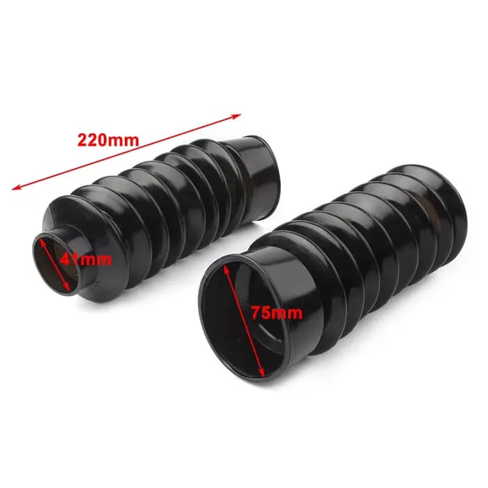 Bottes universelles de fourche avant de moto, 2 pièces, 41mm, couvertures Gators en caoutchouc pour