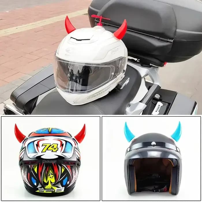 Corne du diable pour casque de moto et voiture