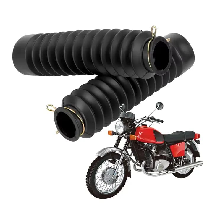 Protecteur de manchon anti-poussière pour moto, 2 pièces, caoutchouc d'amortissement, fourche avant,