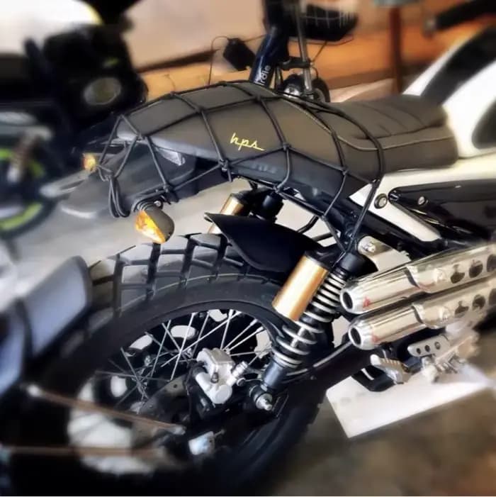 Filet à bagages pour moto, couverture de vélo, réservoir de carburant, maille élastique en caoutchou
