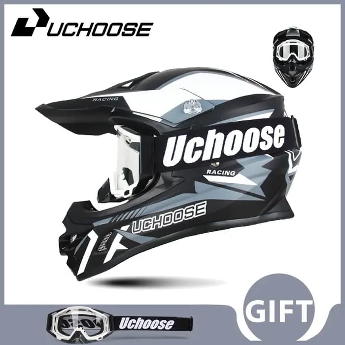 UCHOOSE tout-terrain montagne intégral casque de motobiker classique vélo vtt