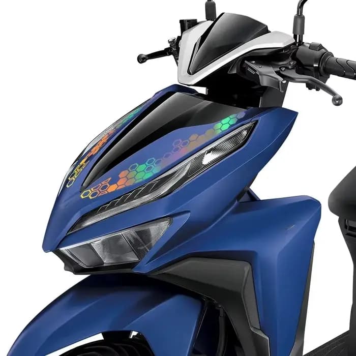 Autocollants réfléchissants créatifs en forme de nid d'abeille pour moto