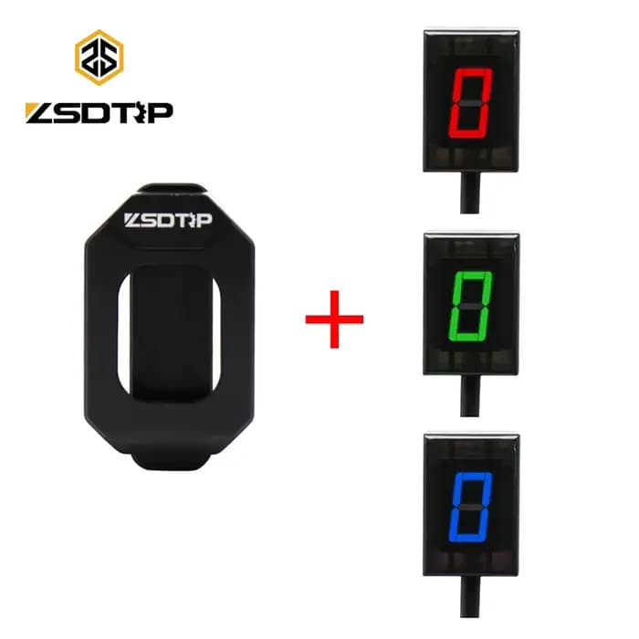 ZSDTRP 6 vitesses universel moto indicateur de vitesse numérique affichage LED levier de changement