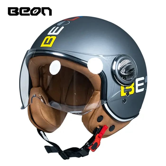 BEON Casque Moto Chopper Vintage