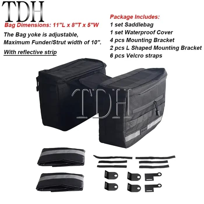 Sac de selle de moto pour Harley Dyna Softail Sportster XL Street Bob Low Rider FXD FXBB