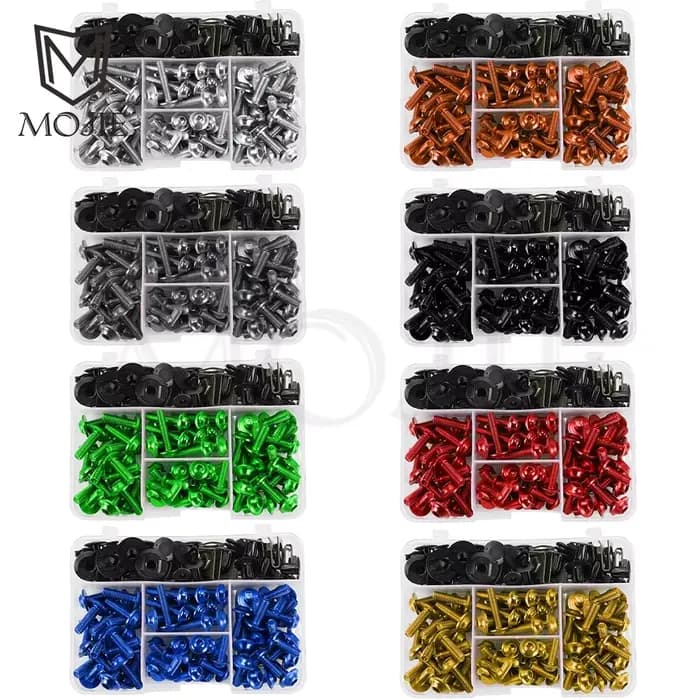 Kit complet de boulons de carénage de moto