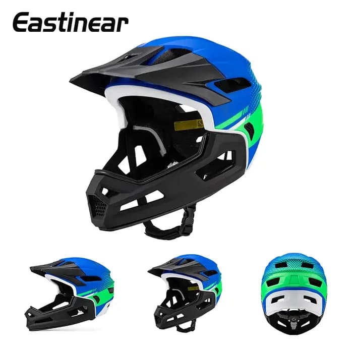 Eastinear haute qualité montagne tout-terrain casque de vélo 2-en-1 intégral détachable en plein air adulte hommes et