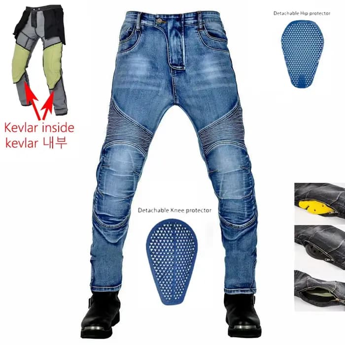 Pantalon de moto en aramide pour homme