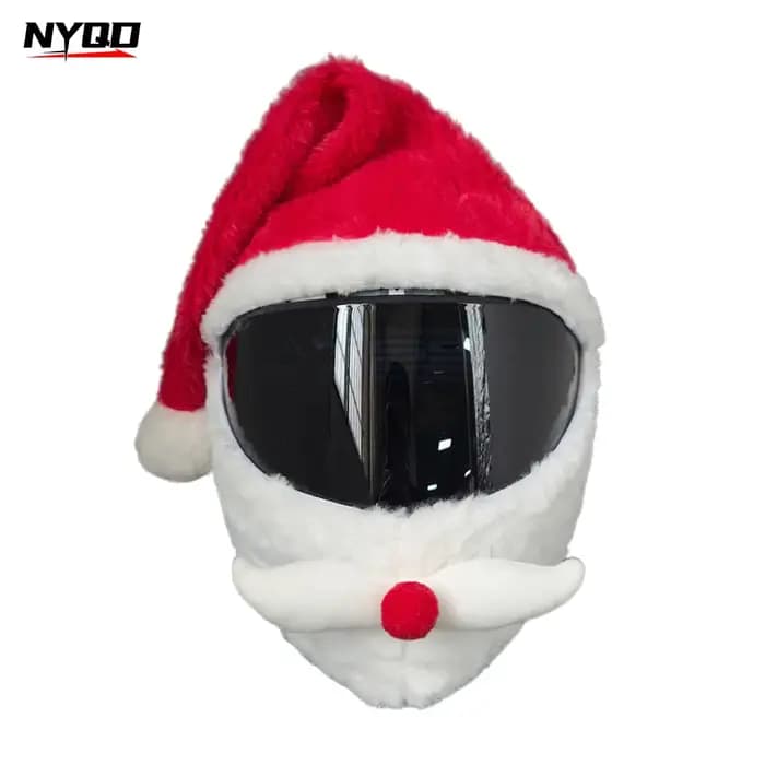 Housse de casque de moto de noël