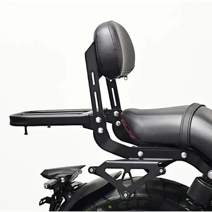 Dossier pliable et porte-bagages arrière pour motos ZONTES 125C - Accessoires