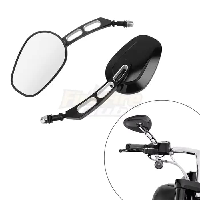 Rétroviseurs de moto rétroviseurs en verre rétroviseur latéral droit gauche pour Harley 883 1200 48