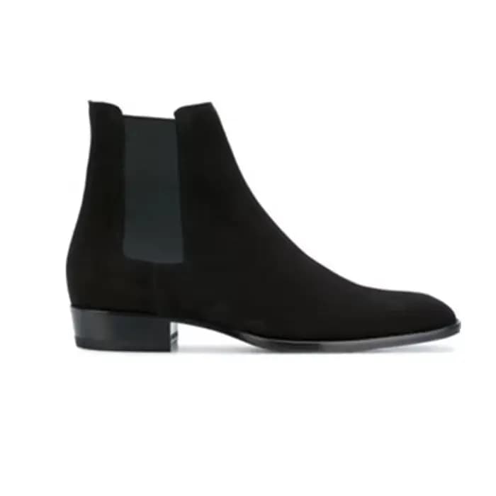 Nouveauté bottes en cuir Nubuck hommes haut tendance rétro Punk