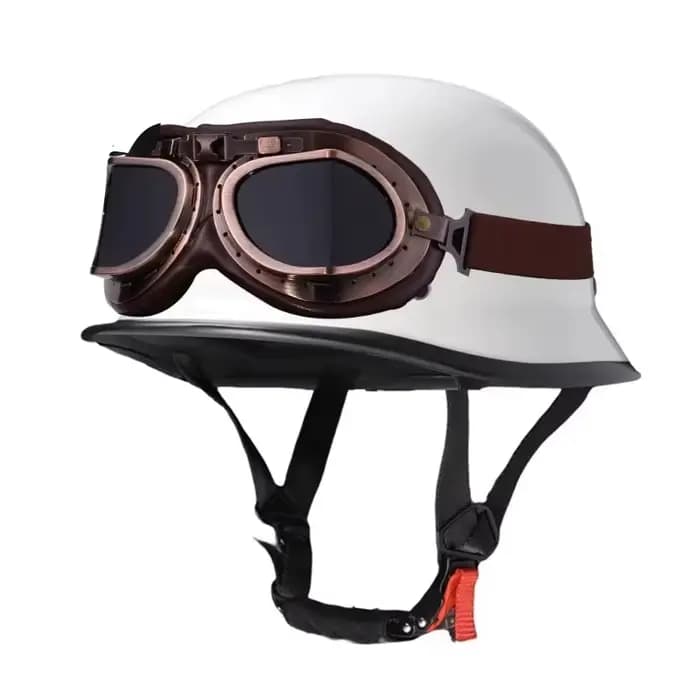 Casque de moto ouvert VGV 602-D, demi-casque de style allemand, casque rétro pour le cyclisme quotid
