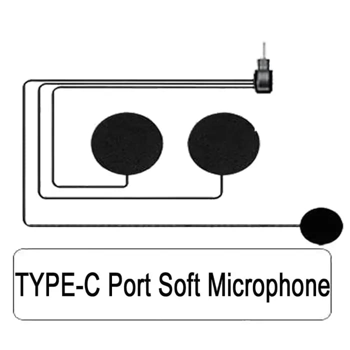 Casque de moto avec interphone Bluetooth et microphone